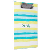 Porte-bloc Porte - bloc de nom personnel jaune et Turquoise (Swatch)