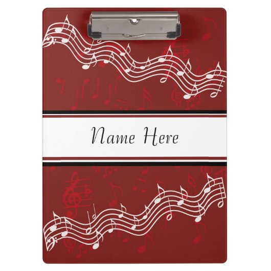 Porte-bloc Porte - bloc de note de musique (Devant)