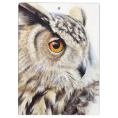 Porte-bloc Porte - bloc de peinture d'aigle hibou (Dos)