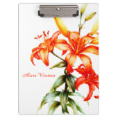 Porte-bloc Porte - bloc de peinture Orange Lily (Devant)