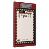 Porte-bloc Porte - bloc de recettes de cuisine de campagne (Swatch)