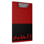 Porte-bloc Porte - bloc de silhouette de chat noir (Swatch)