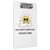 Porte-bloc Porte - bloc de soleil grincheux (Swatch)