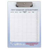 Porte-bloc Porte - bloc de suivi des affectations et examens  (Devant)