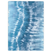 Porte-bloc Porte - bloc de teinture à carreaux bleu (Dos)