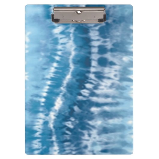 Porte-bloc Porte - bloc de teinture à carreaux bleu (Devant)