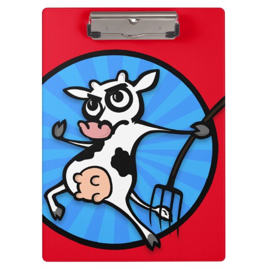 Porte-bloc Porte - bloc DE VACHE DE CARTOON FUNNY (Devant)