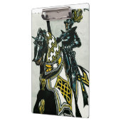 Porte-bloc Porte - bloc d'école/bureau avec le chevalier à (Gauche)