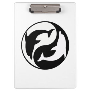 Porte-bloc Porte - bloc des dauphins de Yin Yang