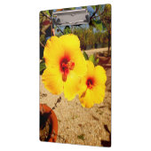 Porte-bloc Porte - bloc d'hibiscus jaune (Gauche)