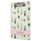 Porte-bloc Porte - bloc d'impression Cactus personnalisé (Gauche)