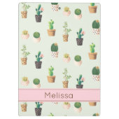 Porte-bloc Porte - bloc d'impression Cactus personnalisé (Dos)