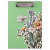 Porte-bloc Porte - bloc d'impression florale (Devant)