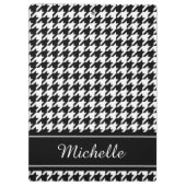 Porte-bloc Porte - bloc d'impression noir personnalisé (Dos)