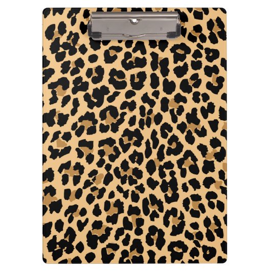 Porte-bloc Porte - bloc élégant d'empreinte de léopard (Devant)