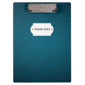 Porte-bloc Porte - bloc en cuir bleu (Devant)