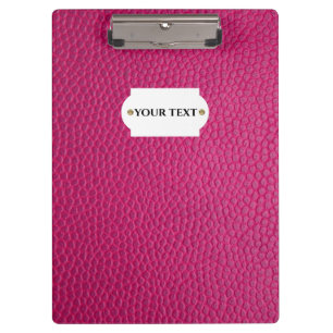 Porte-bloc Porte - bloc en cuir rose