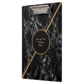 Porte-bloc Porte - bloc en marbre noir or - Logo (Gauche)