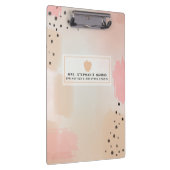 Porte-bloc Porte - bloc enseignant Abstrait Aquarelle rose po (Swatch)