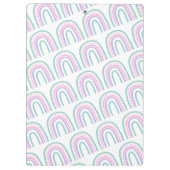 Porte-bloc Porte - bloc enseignant personnalisé Rainbow moder (Dos)