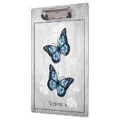 Porte-bloc Porte - bloc floral papillon bleu (Gauche)