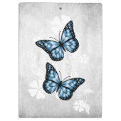 Porte-bloc Porte - bloc floral papillon bleu (Dos)