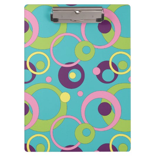 Porte-bloc Porte - bloc Funky Blue Circles (Devant)