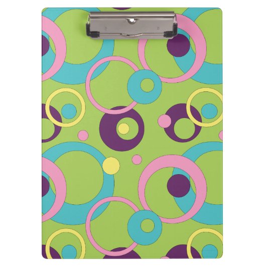 Porte-bloc Porte - bloc Funky Green Circles (Devant)