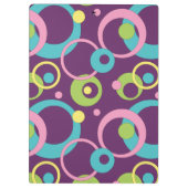 Porte-bloc Porte - bloc Funky Purple Circles (Dos)