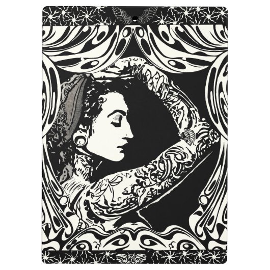 Porte-bloc Porte - bloc gitan tatoué (Dos)