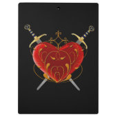 Porte-bloc Porte - bloc Heart & Daggers (Dos)