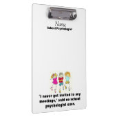 Porte-bloc Porte - bloc humoristique de psychologue d'école (Swatch)
