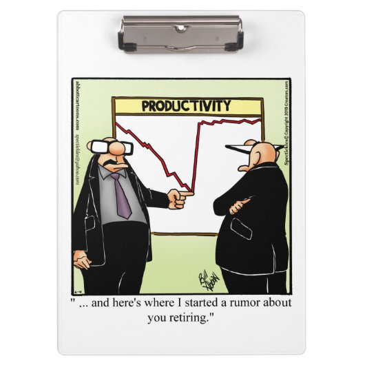 Porte-bloc Porte - bloc Humour du bureau d'affaires (Devant)