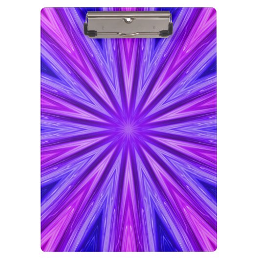 Porte-bloc Porte - bloc kaléidoscope violet/bleu (Devant)
