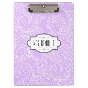 Porte-bloc Porte - bloc lilas personnalisé de Paisley