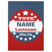 Porte-bloc Porte - bloc Modèle de campagne personnalisé (Dos)