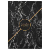 Porte-bloc Porte - bloc moderne en marbre noir avec texte per (Dos)