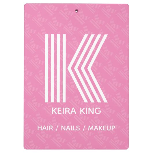 Porte-bloc Porte - bloc Monogramme moderne (Dos)