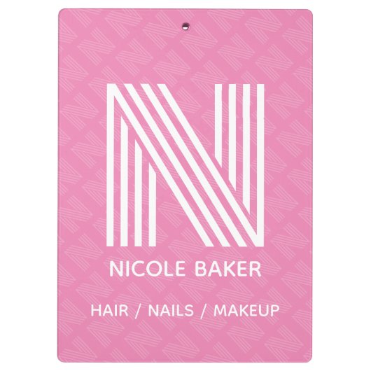 Porte-bloc Porte - bloc Monogramme moderne (Dos)