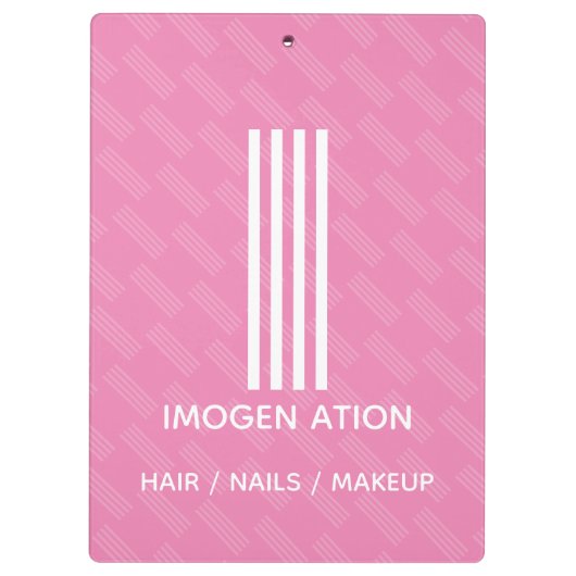 Porte-bloc Porte - bloc Monogramme moderne (Dos)