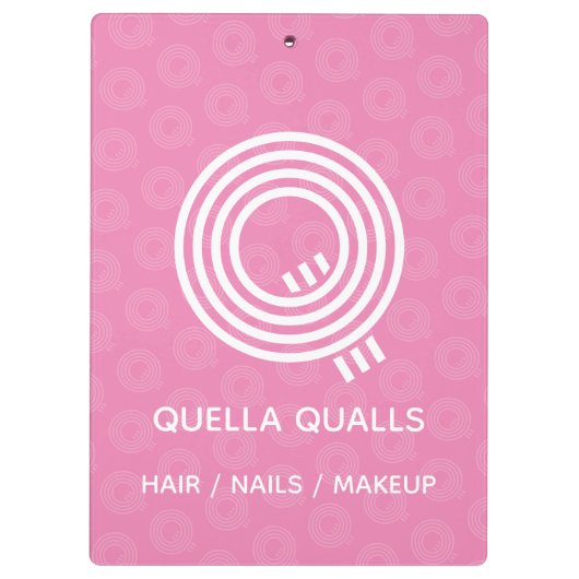 Porte-bloc Porte - bloc Monogramme moderne (Dos)