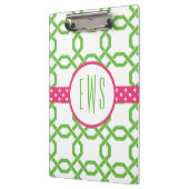 Porte-bloc Porte - bloc monogramme treillis et graine (Gauche)