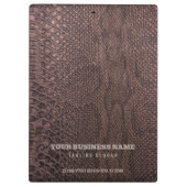 Porte-bloc Porte - bloc Motif Brown Snakeskin (Dos)