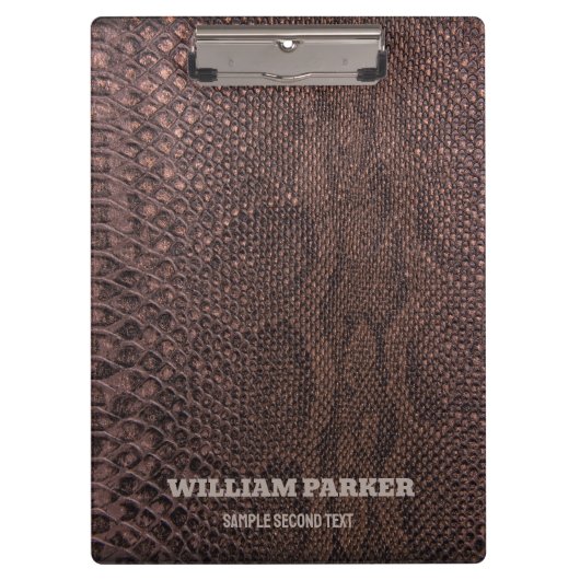 Porte-bloc Porte - bloc Motif Brown Snakeskin (Devant)