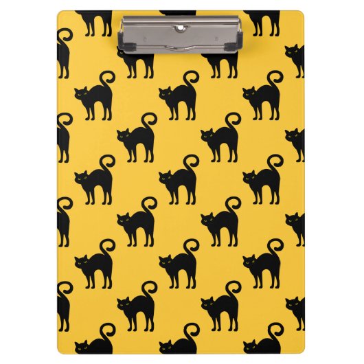 Porte-bloc Porte - bloc Motif de chats noirs d'Halloween (Devant)