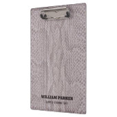 Porte-bloc Porte - bloc Motif de Snakeskin gris-beige (Gauche)