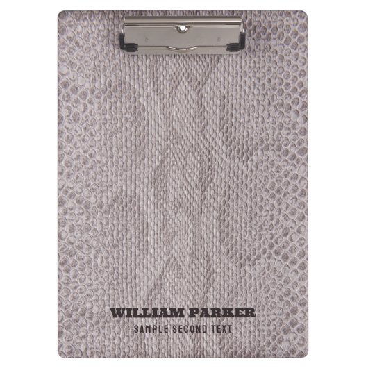 Porte-bloc Porte - bloc Motif de Snakeskin gris-beige (Devant)