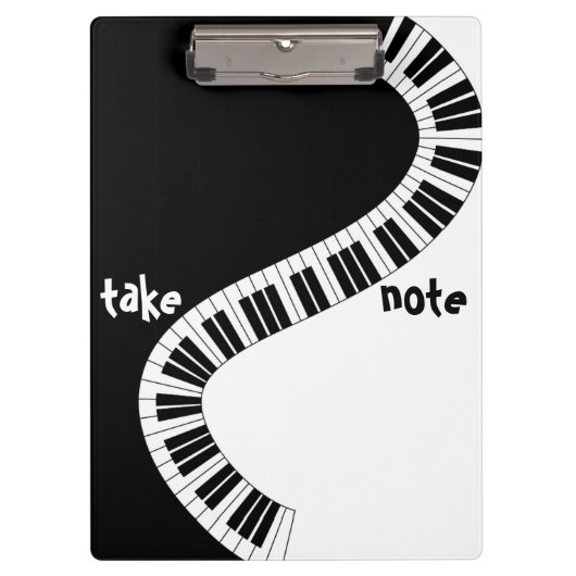 Porte-bloc Porte - bloc musical "Take Note" (Devant)