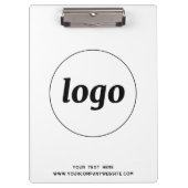 Porte-bloc Porte-bloc-notes d'affaires avec logo, texte et co (Devant)