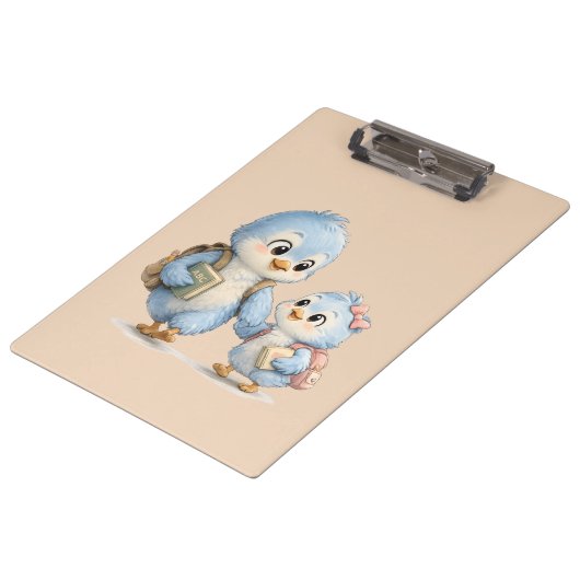 Porte-bloc Porte-bloc-notes de bureau Petits Oiseaux Mignons (Incliné)